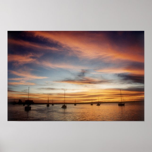 Póster Sunset over the Bay of La Paz (Frente)