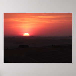 Póster Sunset over the Palouse