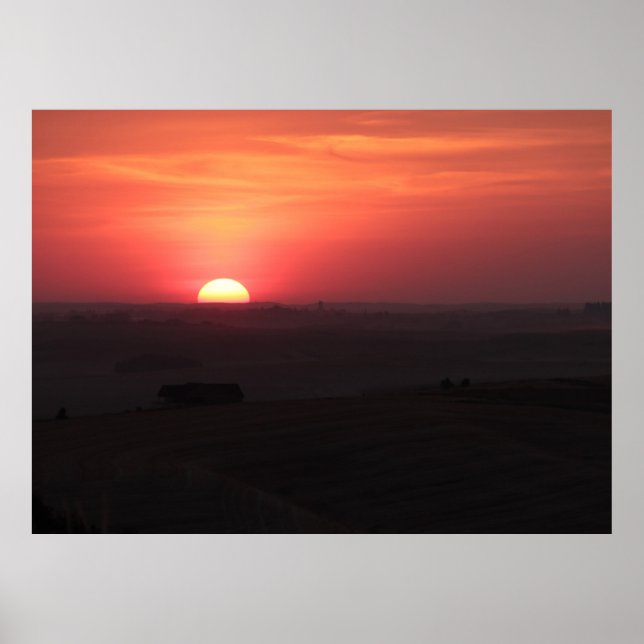 Póster Sunset over the Palouse (Frente)