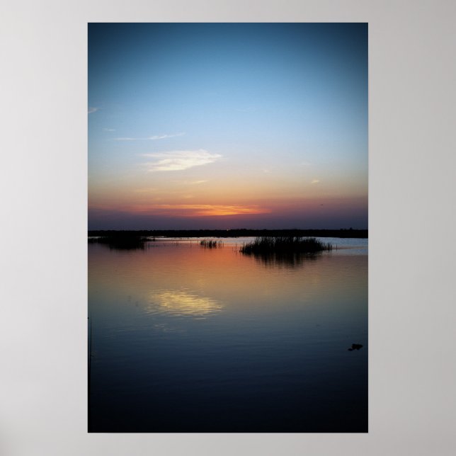 Póster Sunset Over Wetlands (Frente)