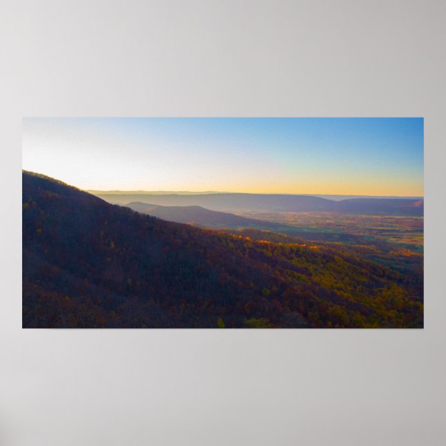 Póster Sunset, Parque Nacional Shenandoah, Virginia (Frente)