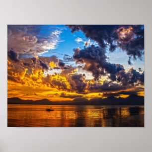 Póster Sunset Red