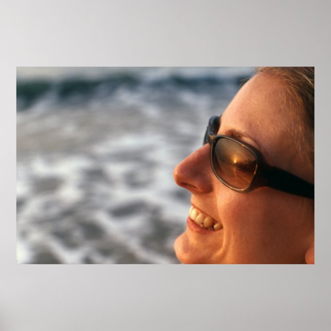 Póster Sunset reflected in sunglasses in The Gambia (Frente)