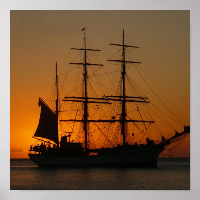 Póster Sunset Sail (Frente)