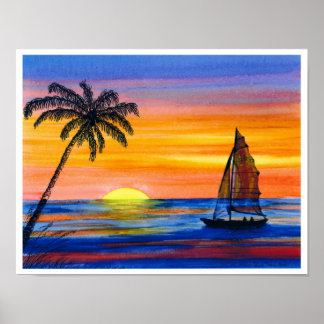 Póster Sunset Sail