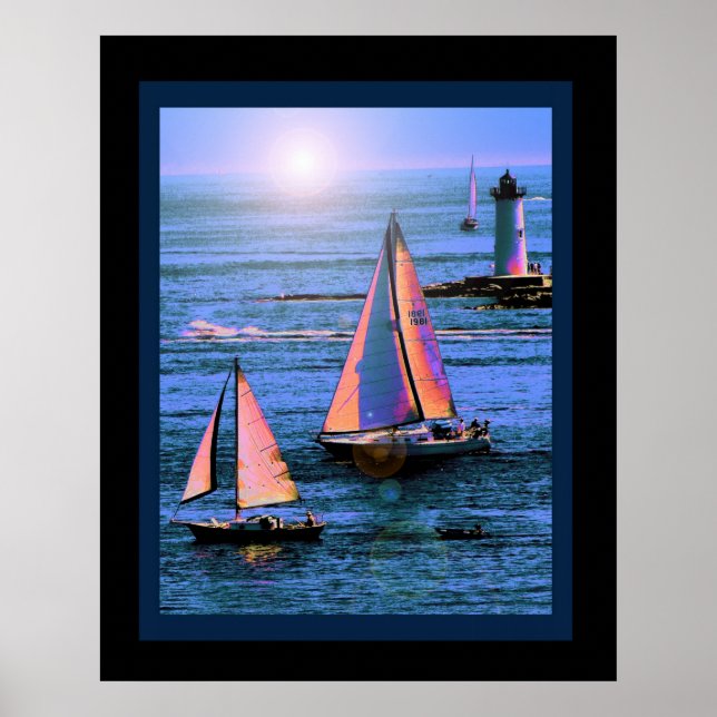 Póster Sunset Sail (Frente)