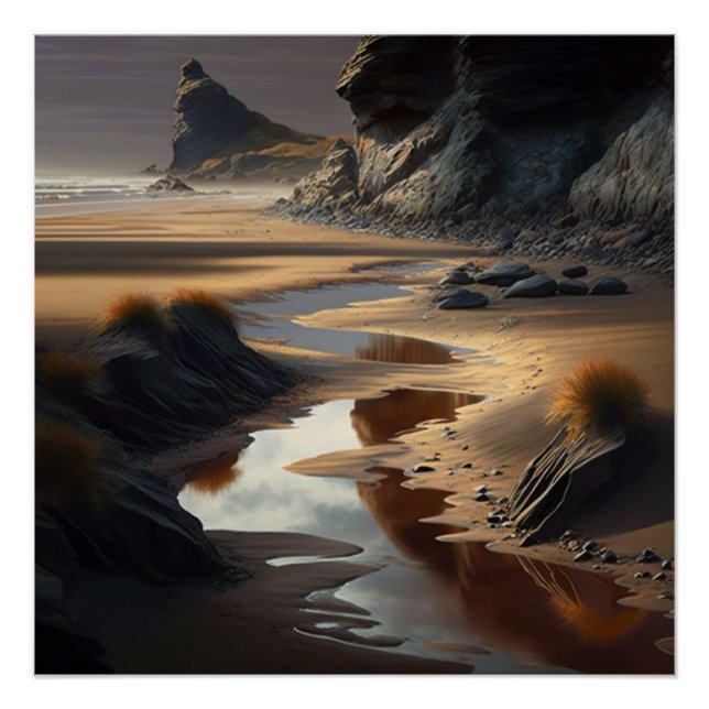 Póster Sunset Shore (Anverso)