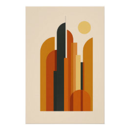 Póster Sunset Tower – Ville Stylisée