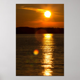 Póster Sunset, Traverse Bay, Michigan