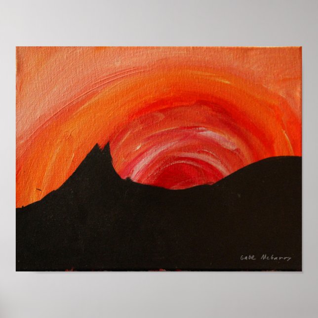Póster Sunset - un Gabriel McGarry (Frente)