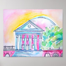 Sunset UVA Rotunda