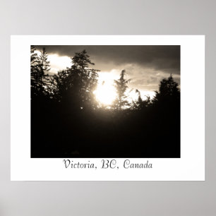 Póster Sunset, Victoria, BC, Canadá