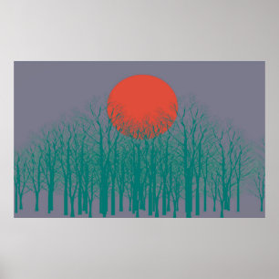 Póster Sunset Vintage