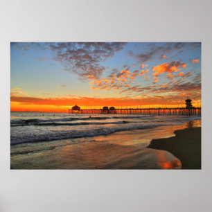 Póster Sunset West Coast Style