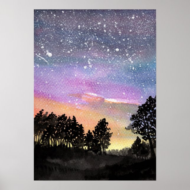 Póster Sunset Woods (Frente)