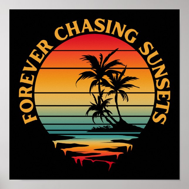 PÓSTER SUNSETS DE CHASING PARA SIEMPRE (Frente)