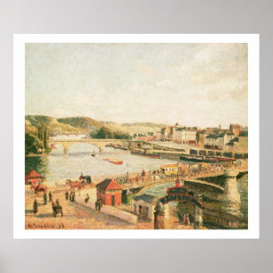 Póster Sunshine at Rouen, 1896 (aceite sobre lienzo)