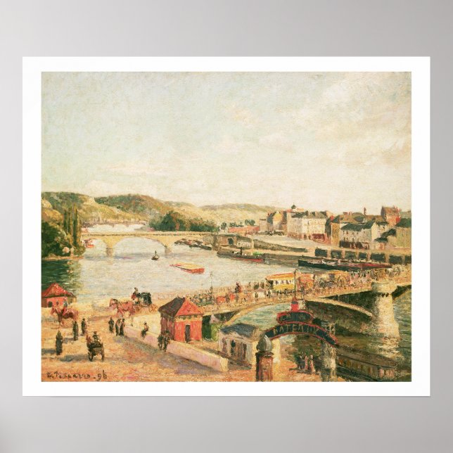 Póster Sunshine at Rouen, 1896 (aceite sobre lienzo) (Frente)