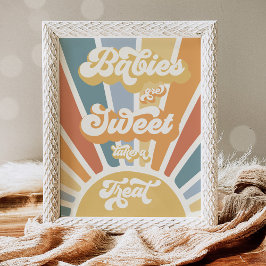 Póster Sunshine Baby Shower Aquí Llega El Favor Del Hijo