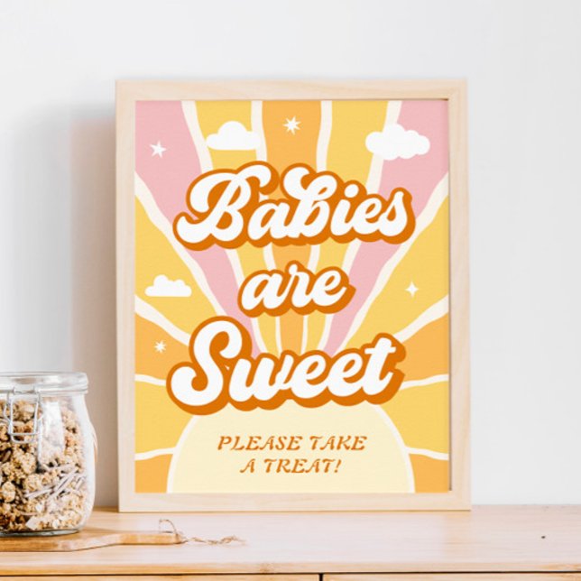 Póster Sunshine Baby Shower Babies are Sweet Favor (Subido por el creador)