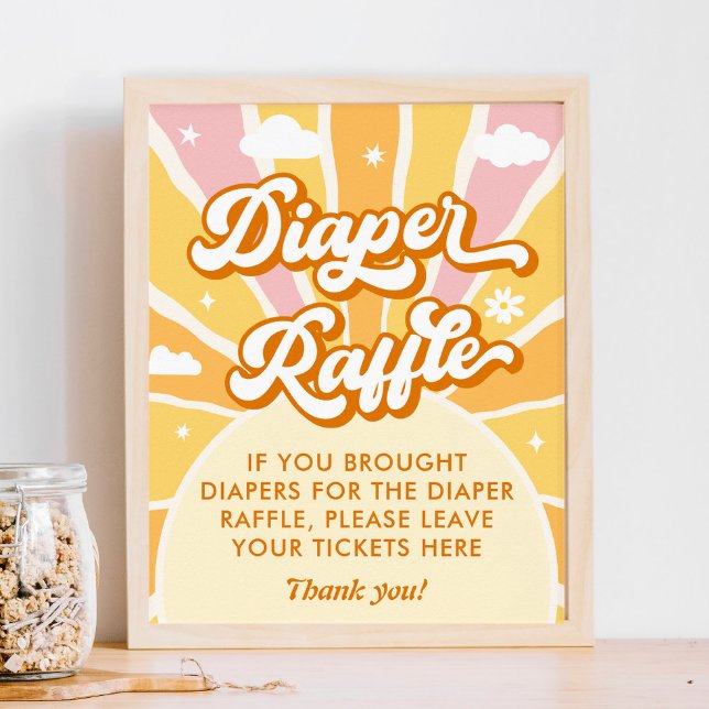 Póster Sunshine Baby Shower Diaper Raffle Game (Subido por el creador)
