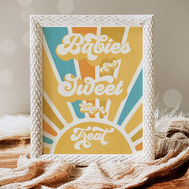 Póster Sunshine Baby Shower Here Come The Son Favors Post