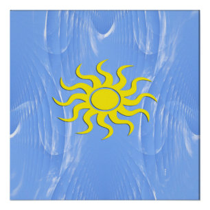 Póster Sunshine&Blue Skies por delante