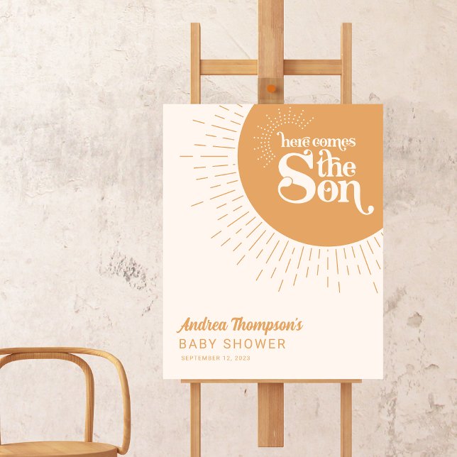 Póster Sunshine Boho llega al hijo Baby Shower (Subido por el creador)
