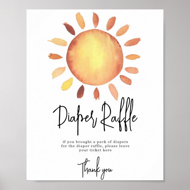 Póster Sunshine Diaper Raffle game (Frente)
