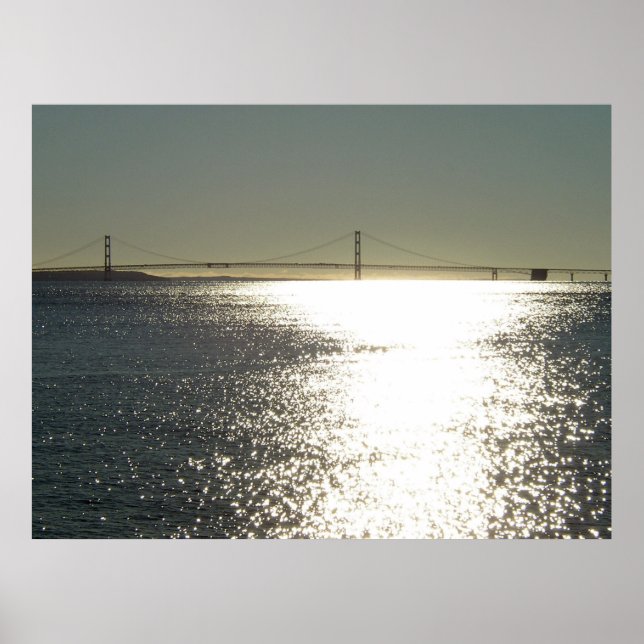 Póster Sunshine en el puente Mackinac, Michigan (Frente)