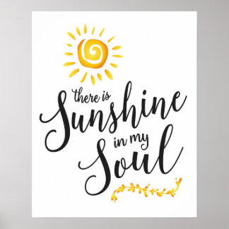 Póster Sunshine en mi Soul Art Print