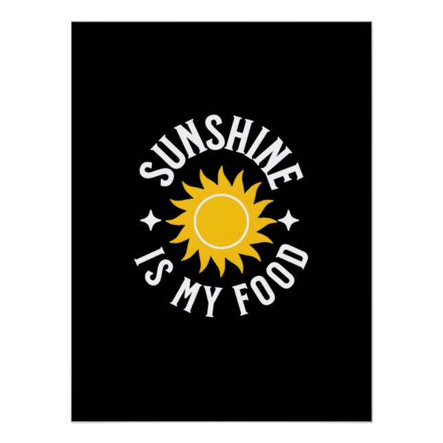 PÓSTER SUNSHINE ES MI COMIDA (Anverso)