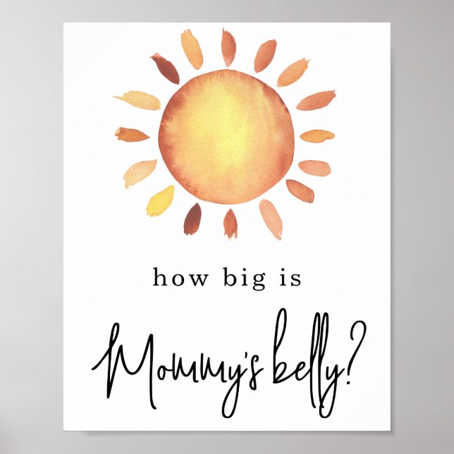 Póster Sunshine How big is Mommy's belly (Frente)