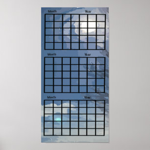 Póster Sunshine In Sky 3 Mes Poster Del Calendario