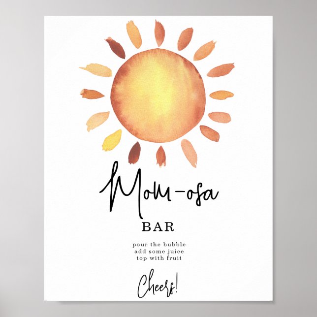 Póster Sunshine mOM-osa bar (Frente)