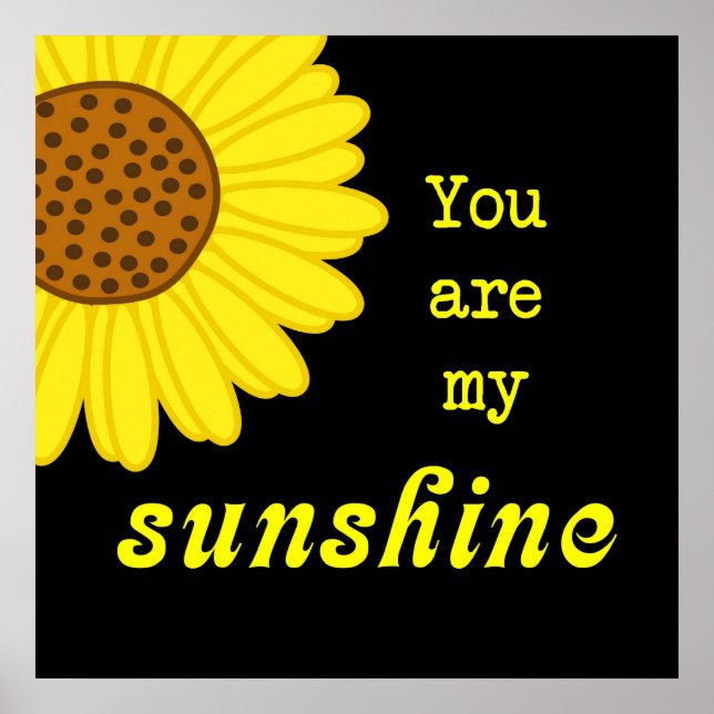Póster Sunshine Sunflower (Frente)