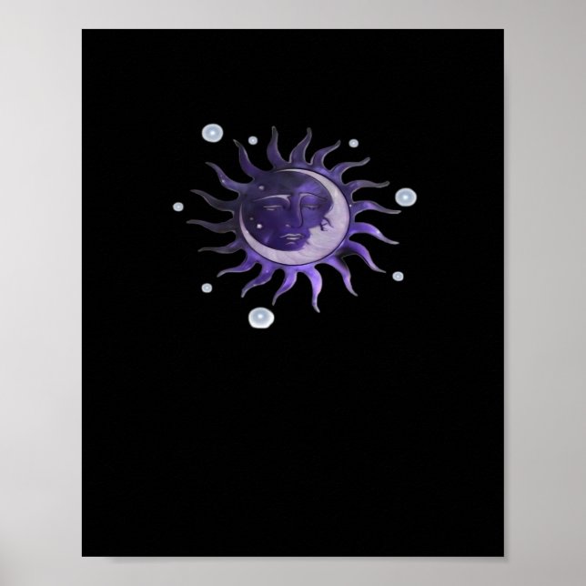 Póster Sunt And Moon Whimsigothic Bruja Gótica (Frente)