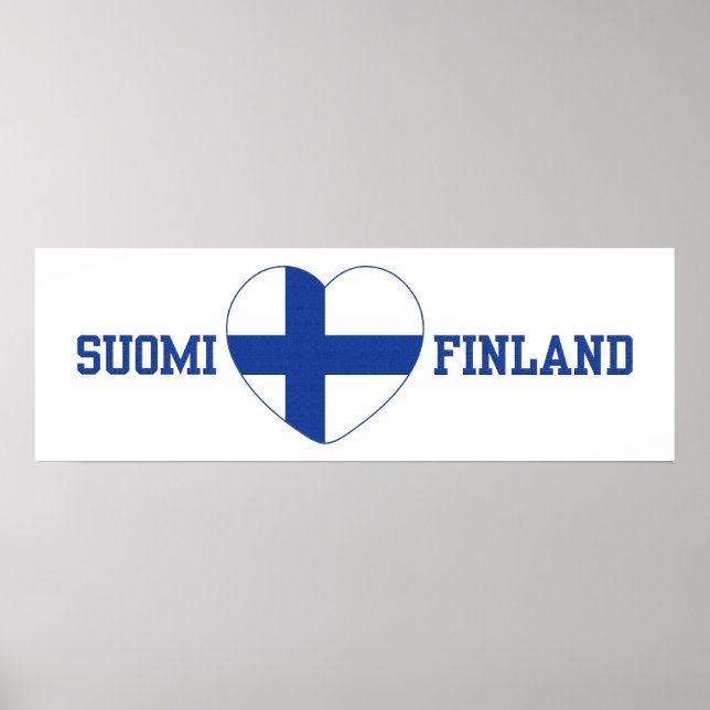 PÓSTER SUOMI FINLAND PERSONALIZADO POSTER (Frente)