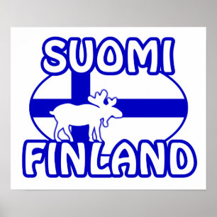 Póster Suomi Finlandia poster
