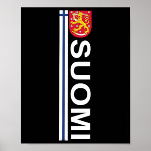 Póster Suomi Fútbol y Deporte Impreso - Orgullo Nacional 