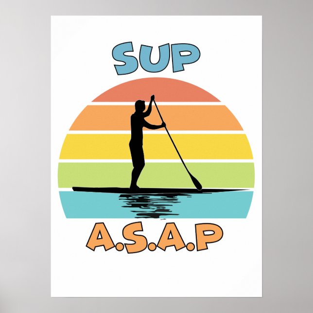 Póster SUP ASAP Stand Up Paddling (Frente)