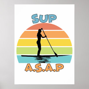 Póster SUP ASAP Stand Up Paddling