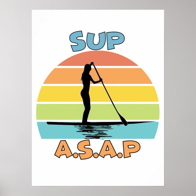 Póster SUP ASAP Stand Up Paddling (Frente)