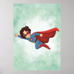 Póster Super Boy Adventure Poster - Fábrica de niños dive