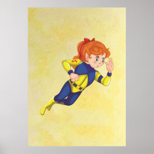 Póster Super Chica Power Poster - Fábrica de niños divert