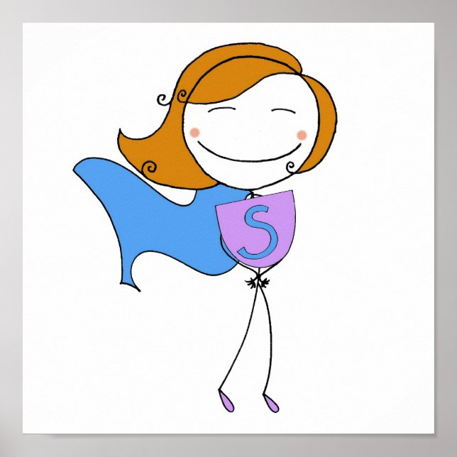 Póster Super Chica Redhead (Frente)