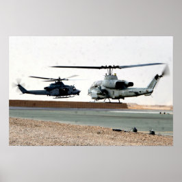 Póster Super Cobra AH-1W y A UH-1Y
