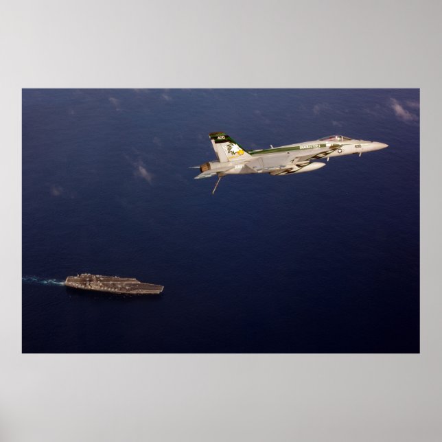 Póster Super Cuerno F/A-18E (Frente)