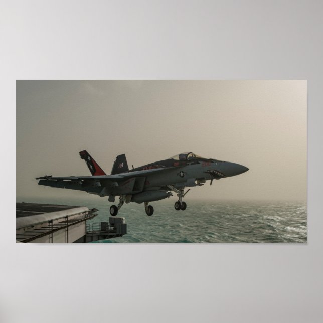 Póster Super Cuerno F/A-18E (Frente)