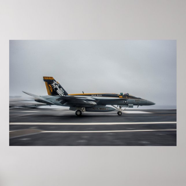 Póster Super Cuerno F/A-18E (Frente)